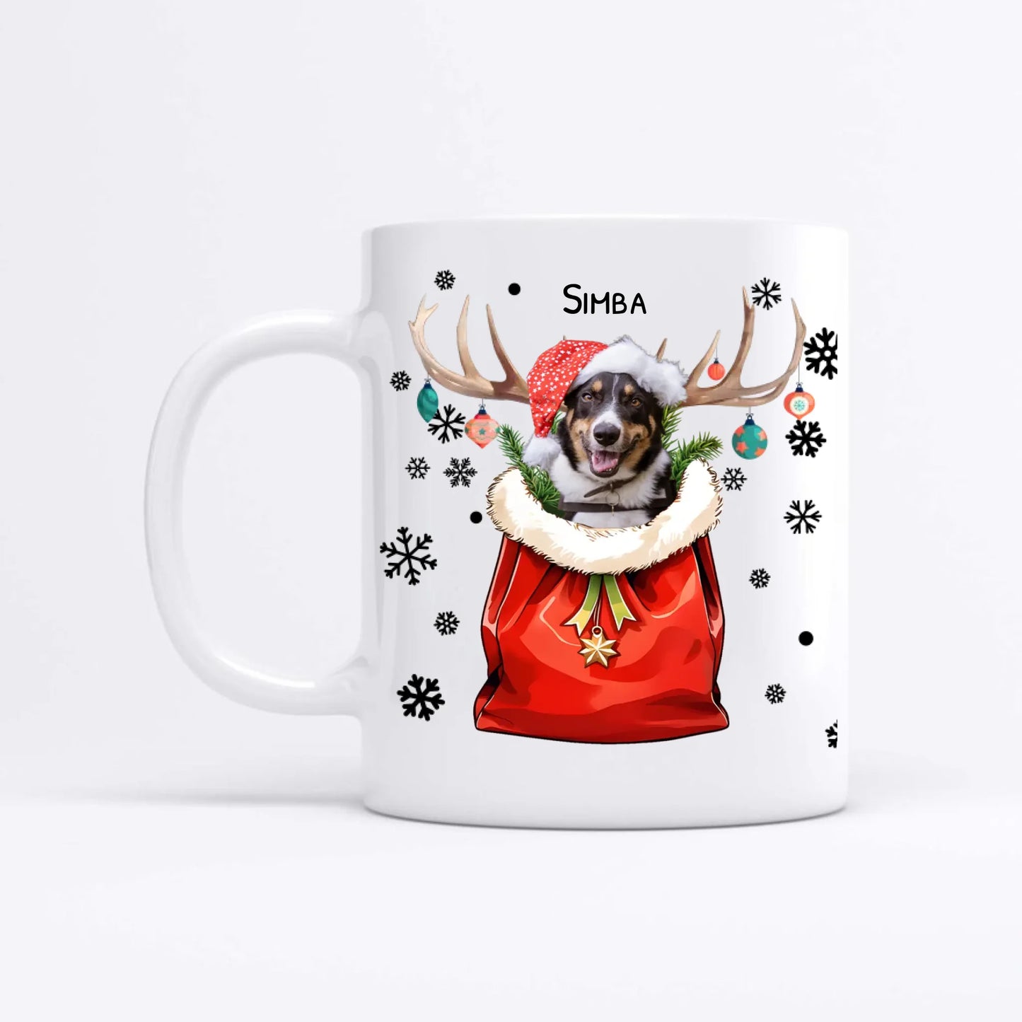 Weihnachtliches Haustierfoto - Individuelle Tasse