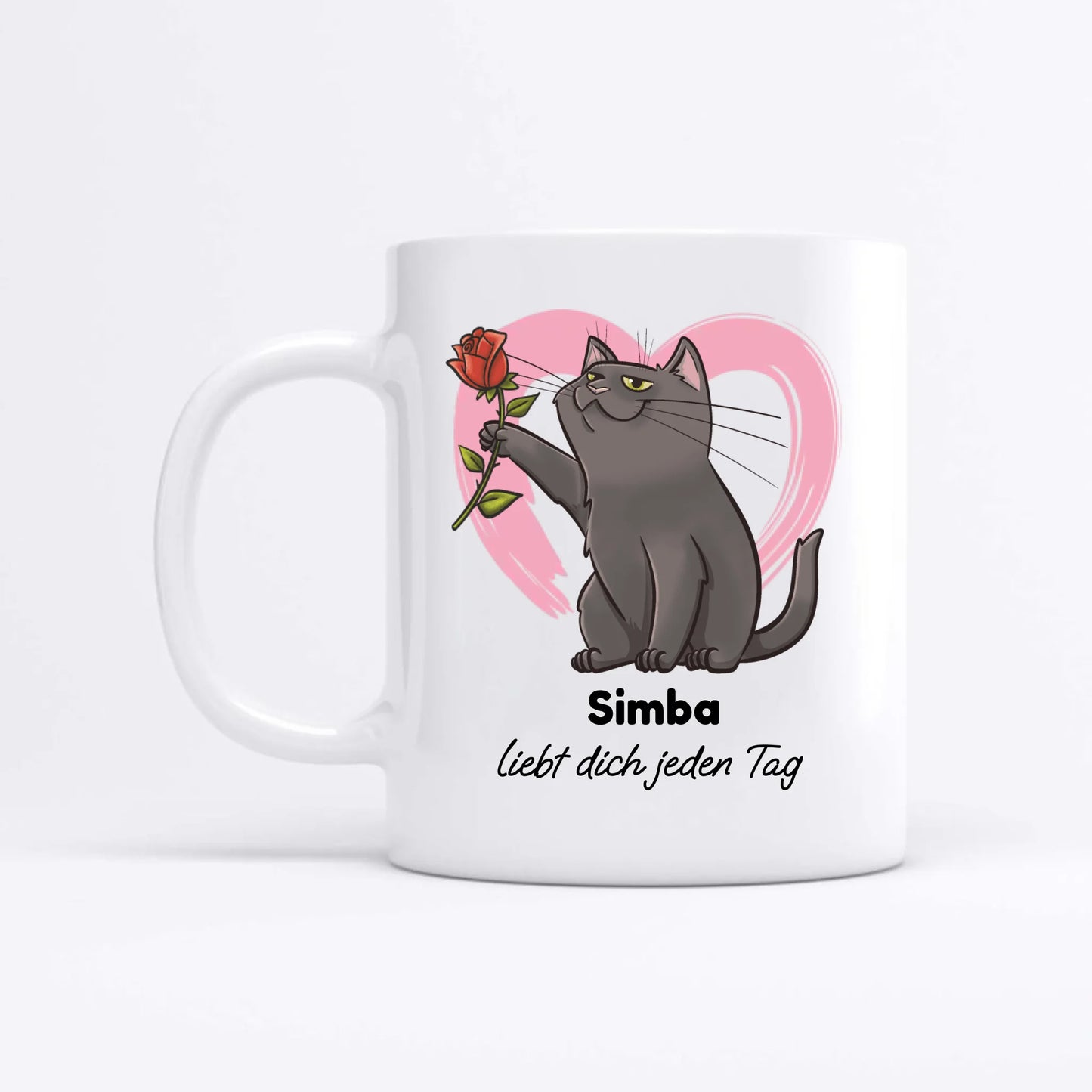 Deine Katze liebt dich - Individuelle Tasse
