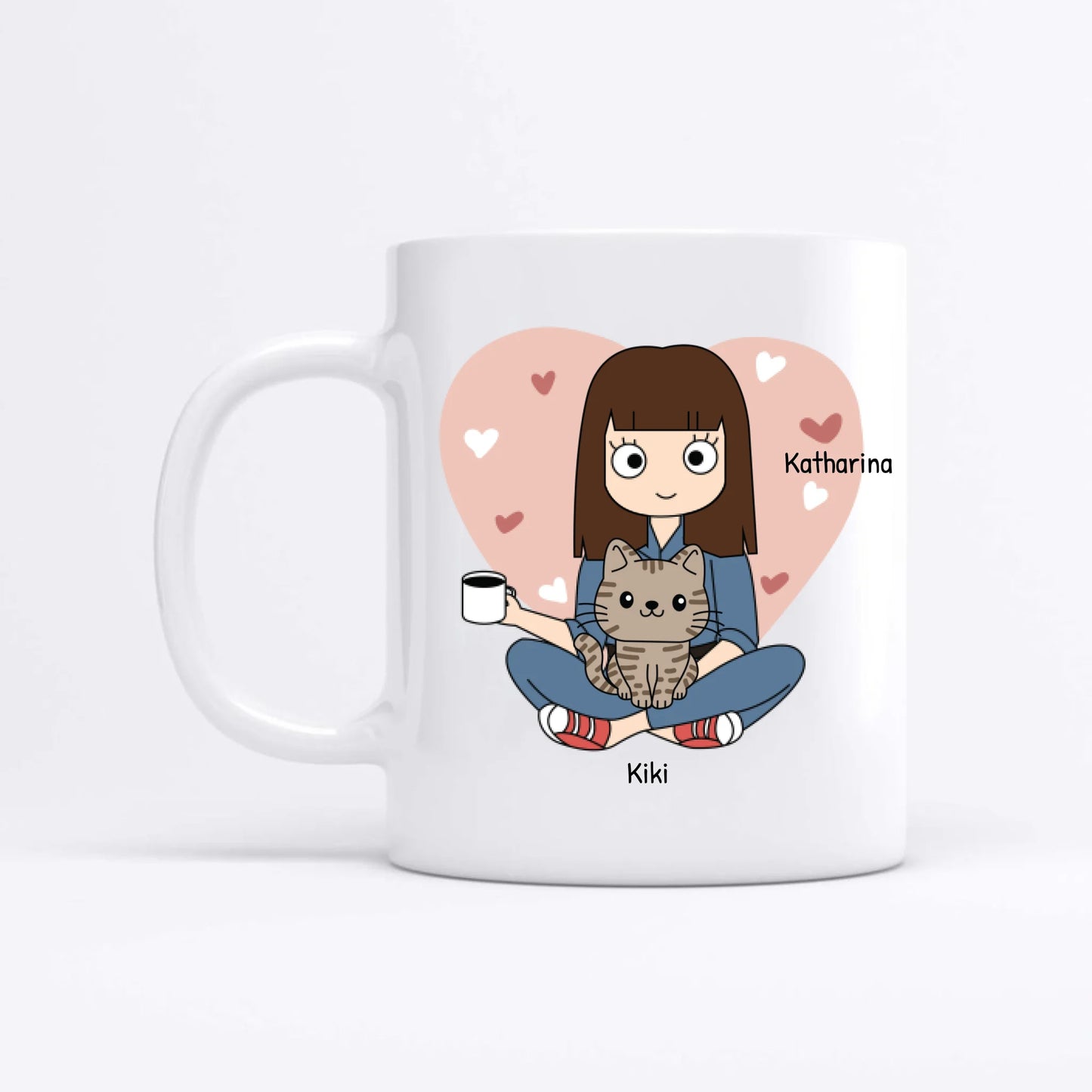 Katzenfamilie - Individuelle Tasse (Kein Set)