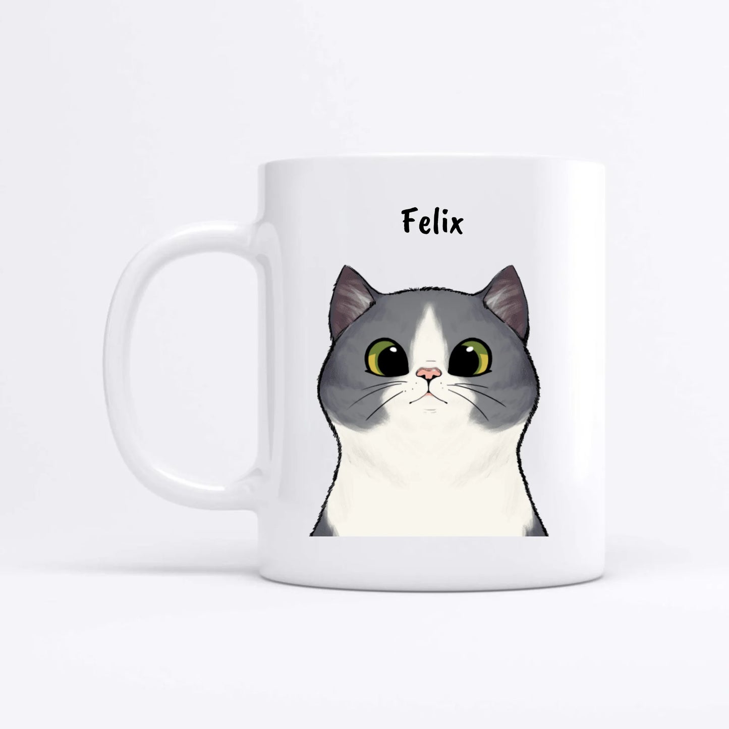 Personalisierte Tasse - Neugierige Katzen