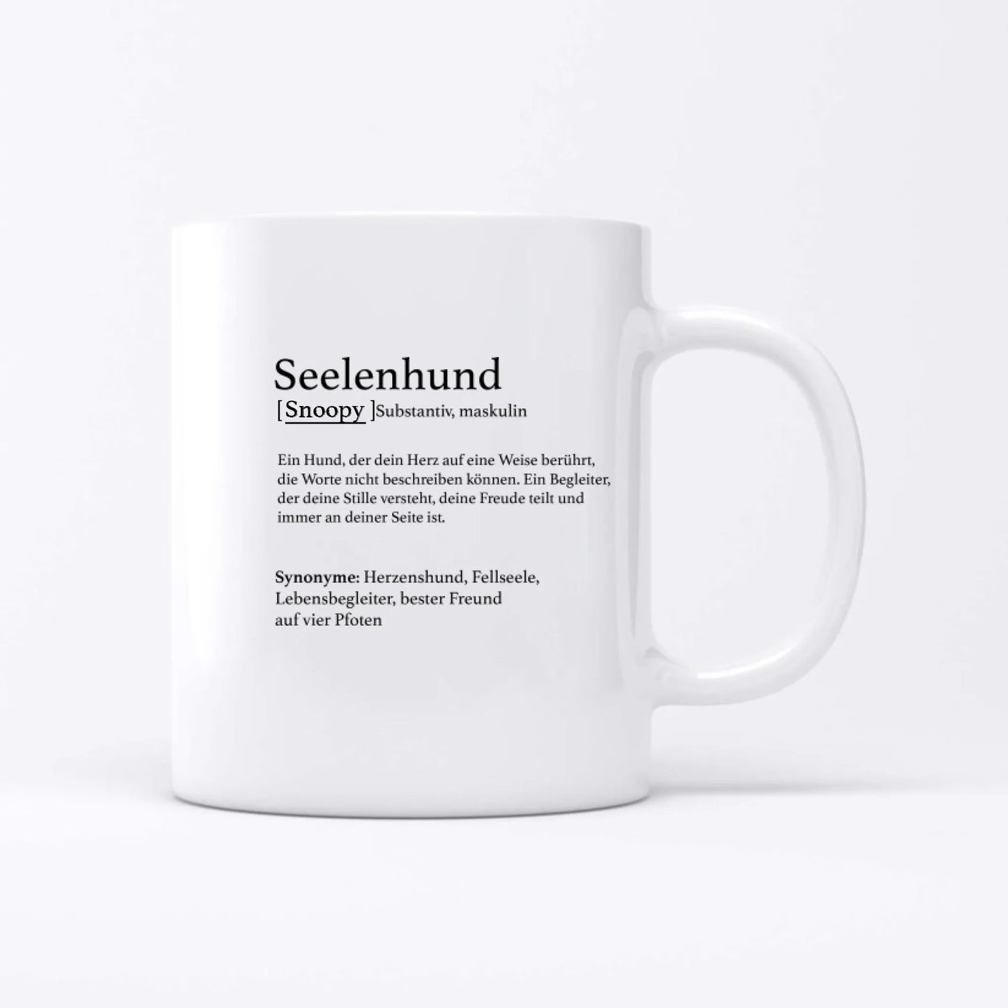 Definition Seelentier - Individuelle Tasse