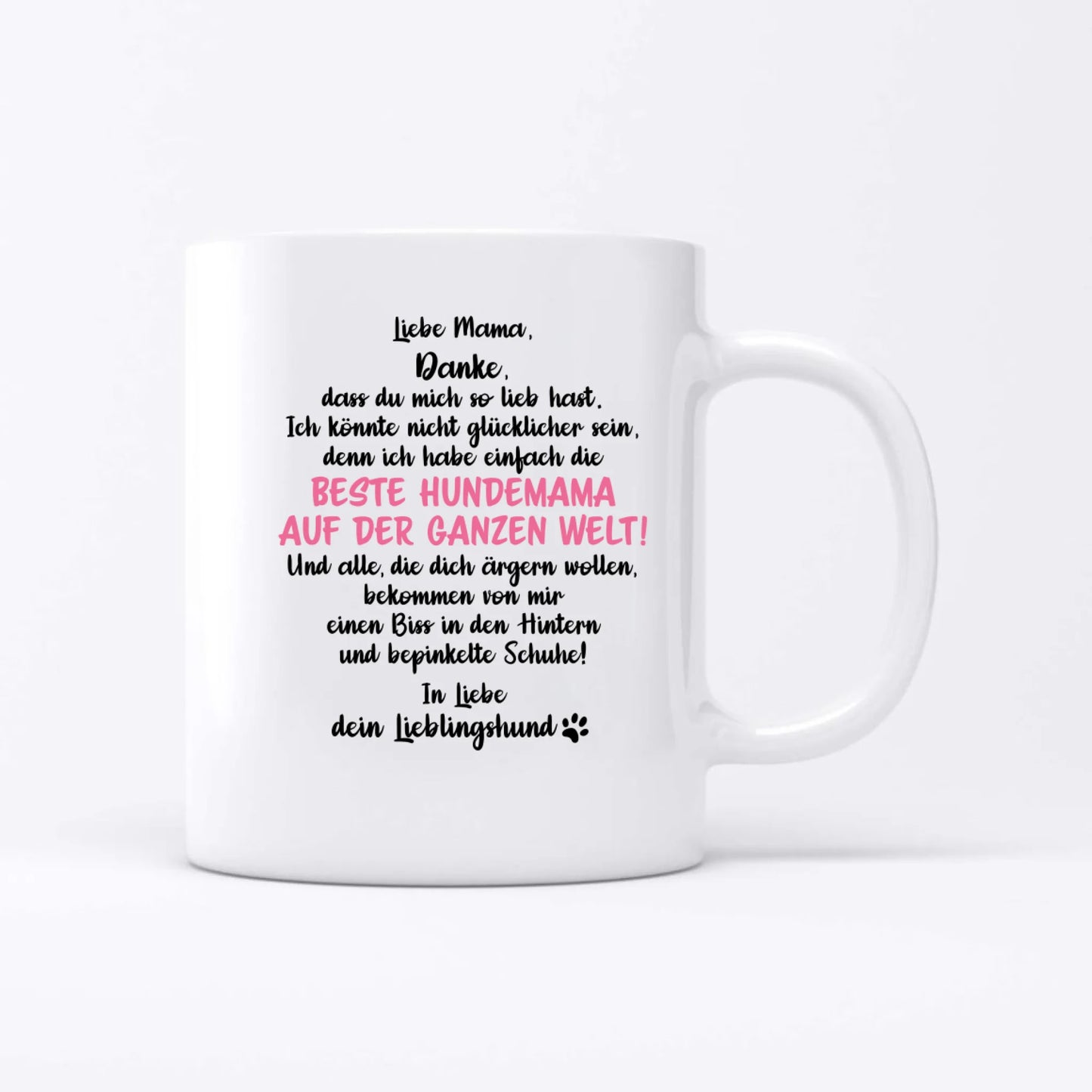 Weltbeste Hundemama - Individuelle Tasse