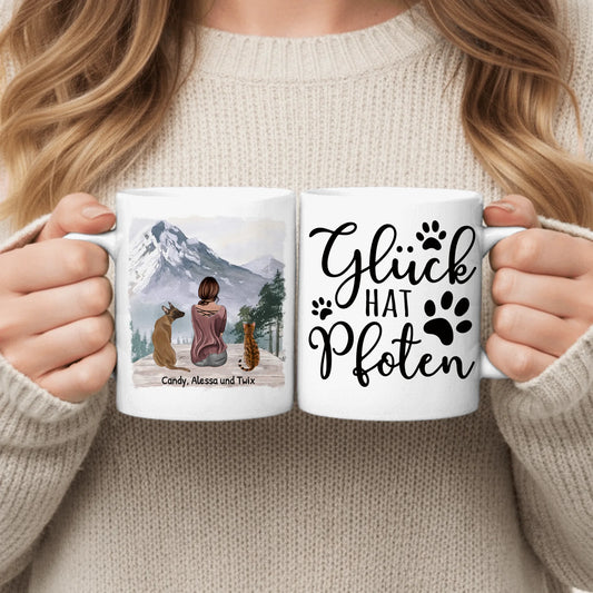 Personalisierte Tasse - Unterwegs mit Haustier