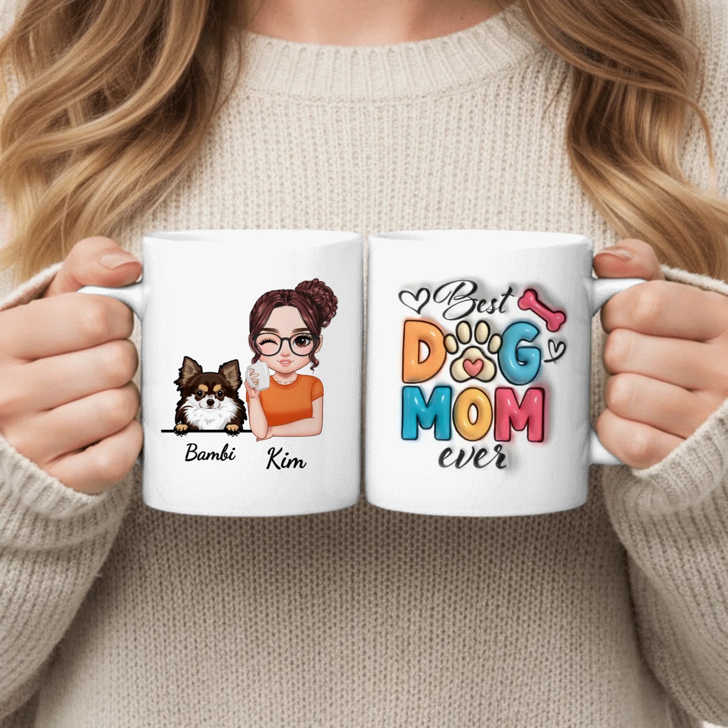 Best Pet Mom (3D Optik) - Individuelle Tasse