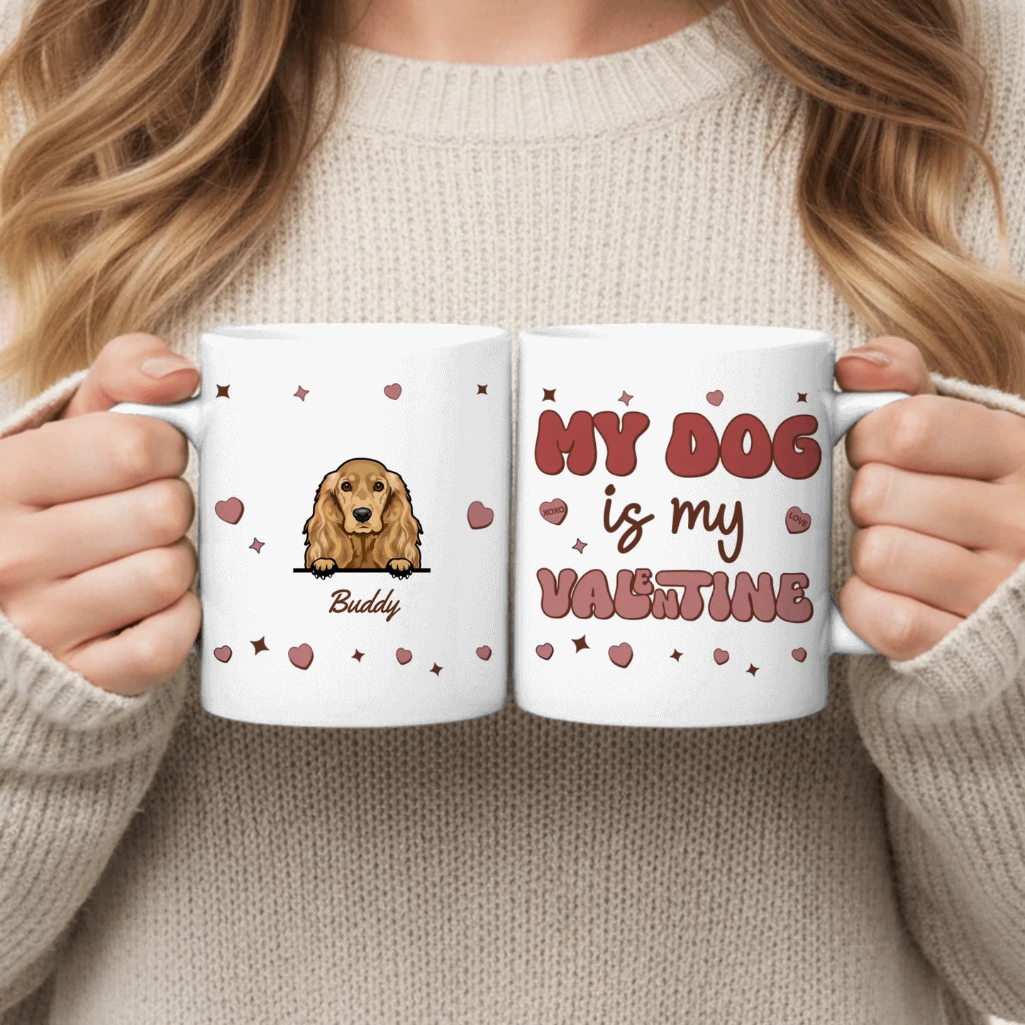 My pet is my valentine - Individuelle Tasse
