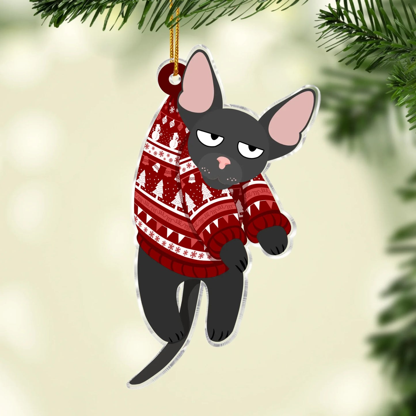 Freche Katzen - Individueller Acrylanhänger