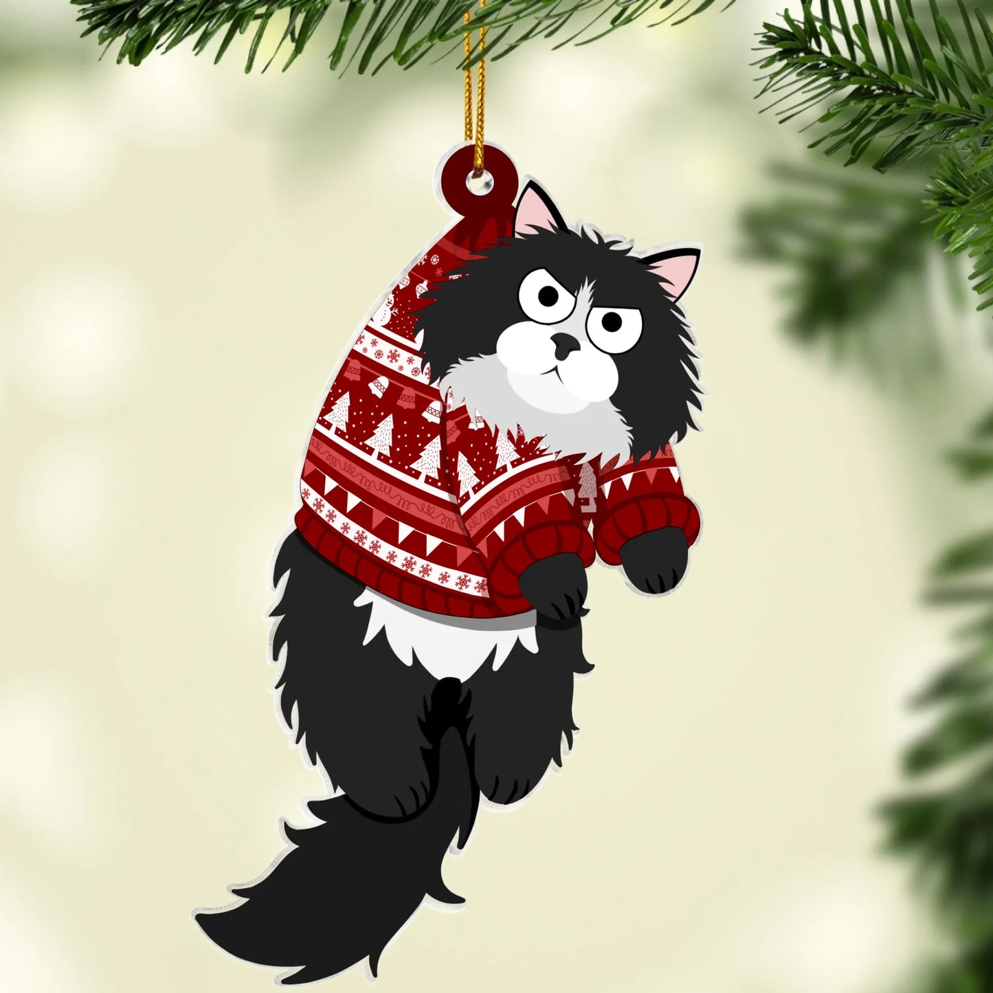 Freche Katzen - Individueller Acrylanhänger