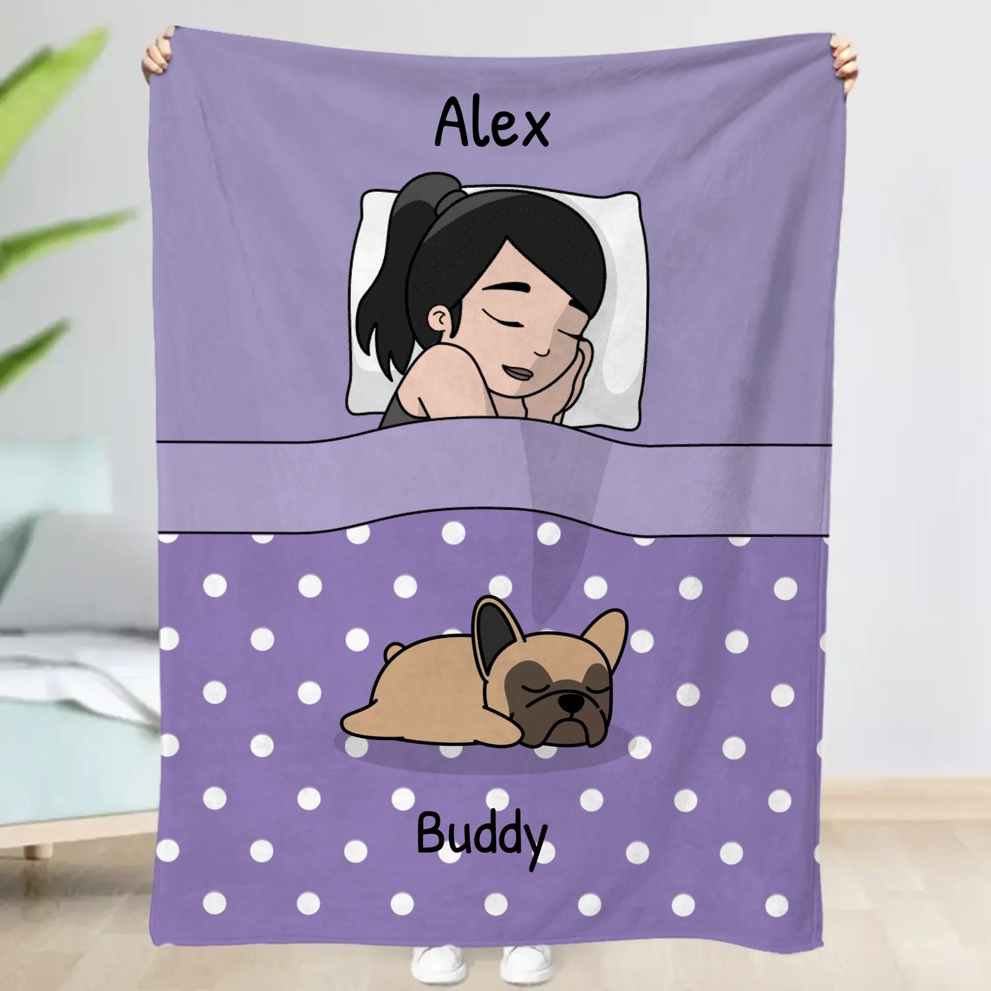 Kuschelzeit mit Fellnasen Single - Individuelle Decke