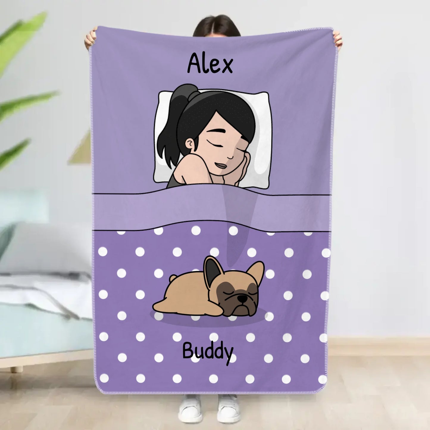 Kuschelzeit mit Fellnasen Single - Individuelle Decke