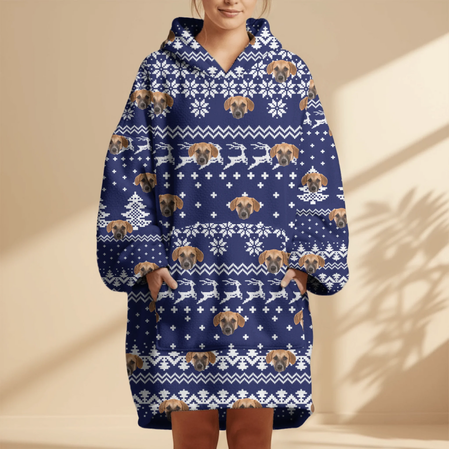 Weihnachten - Individuelle Hoodie Decke