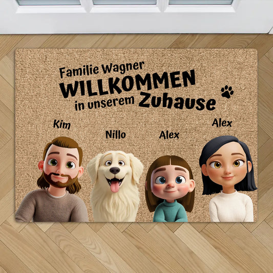 Unser Zuhause - Individuelle Fußmatte