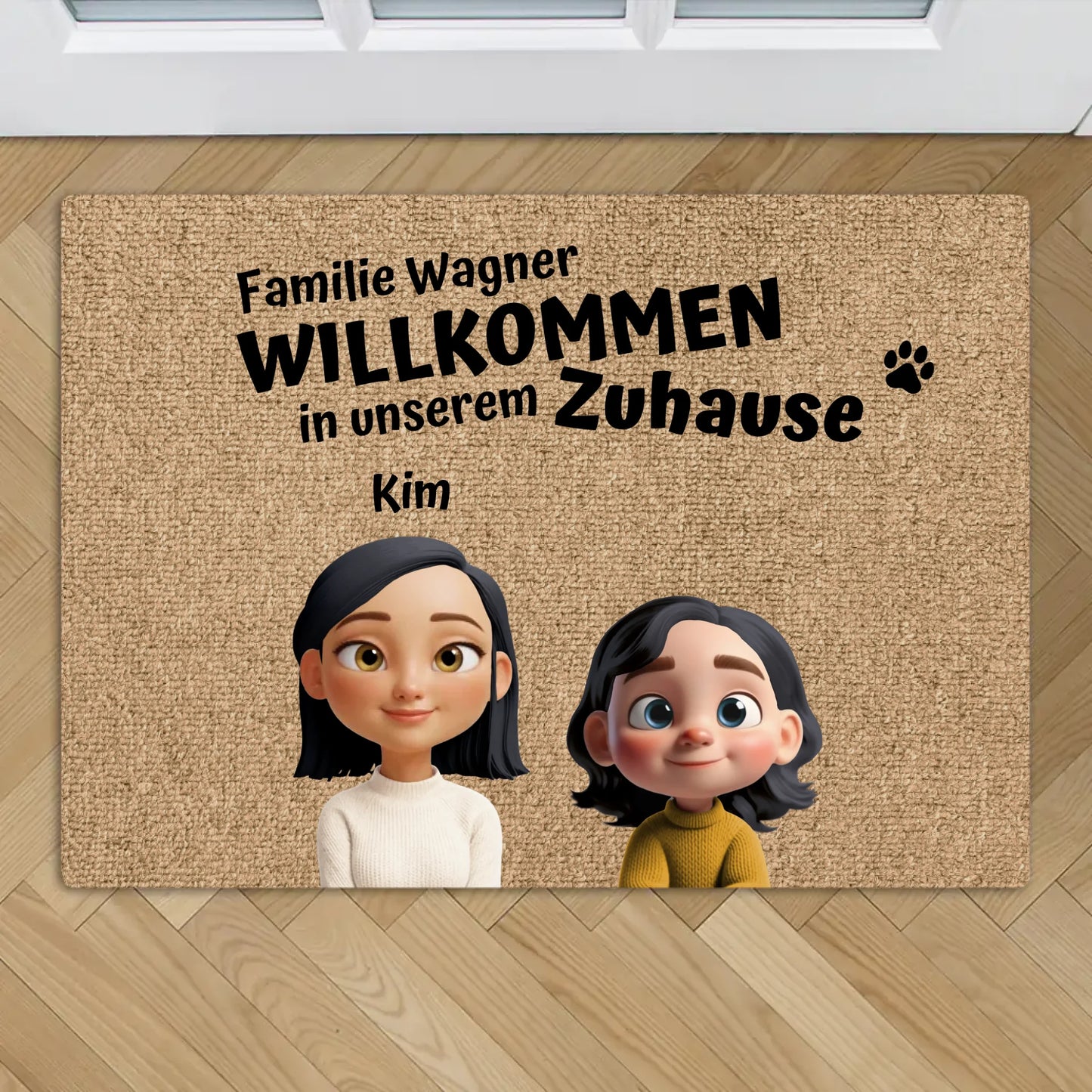 Unser Zuhause - Individuelle Fußmatte