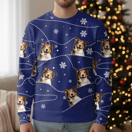 Weihnachtliche Berge - Individueller Ugly Christmas Sweater