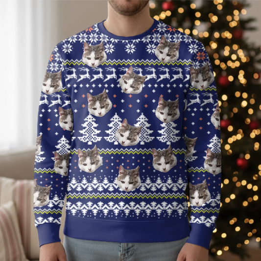 Haustierköpfe - Individueller Ugly Christmas Sweater