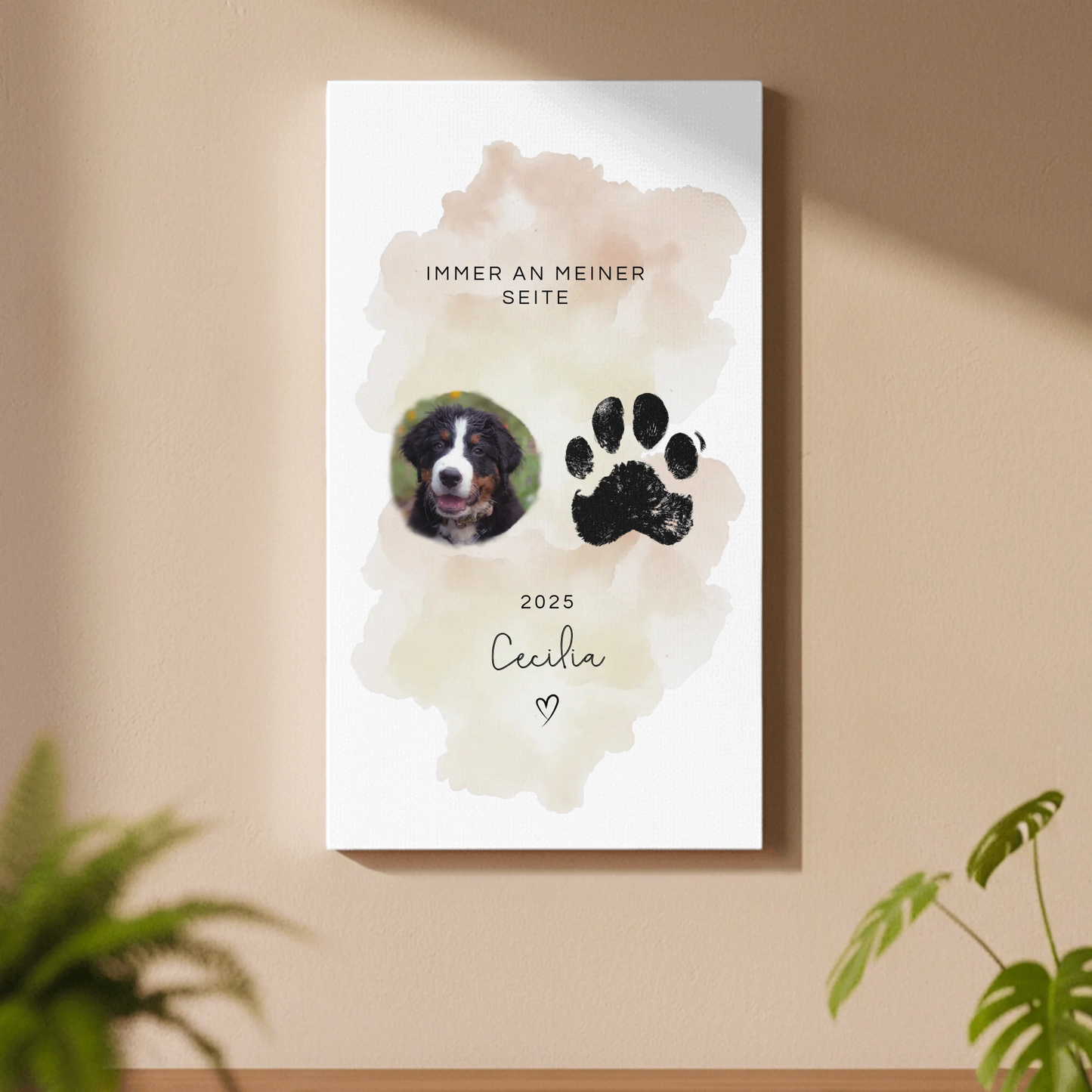 Canvas pawprint SHOP 40 x 20