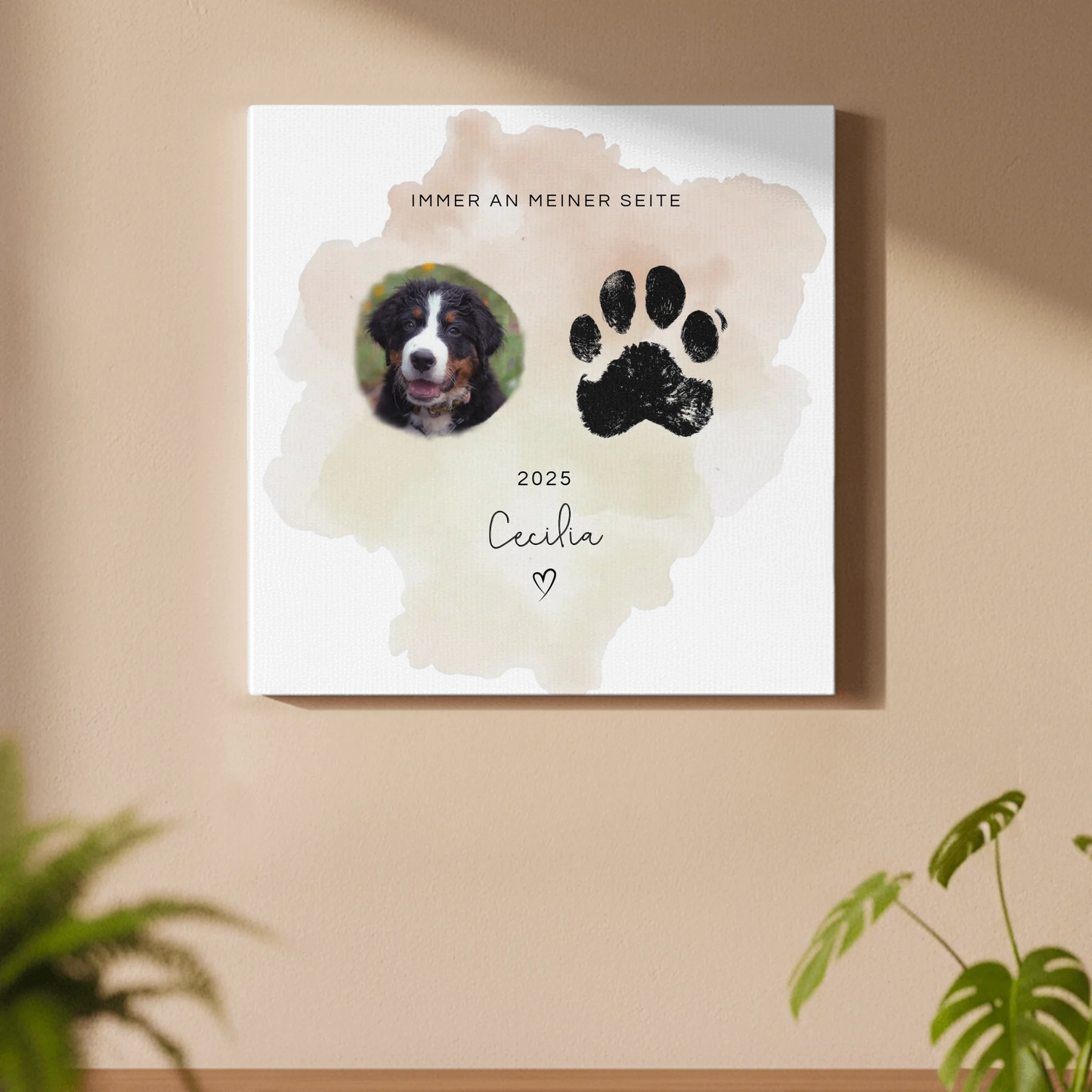 Canvas pawprint SHOP 40 x 40