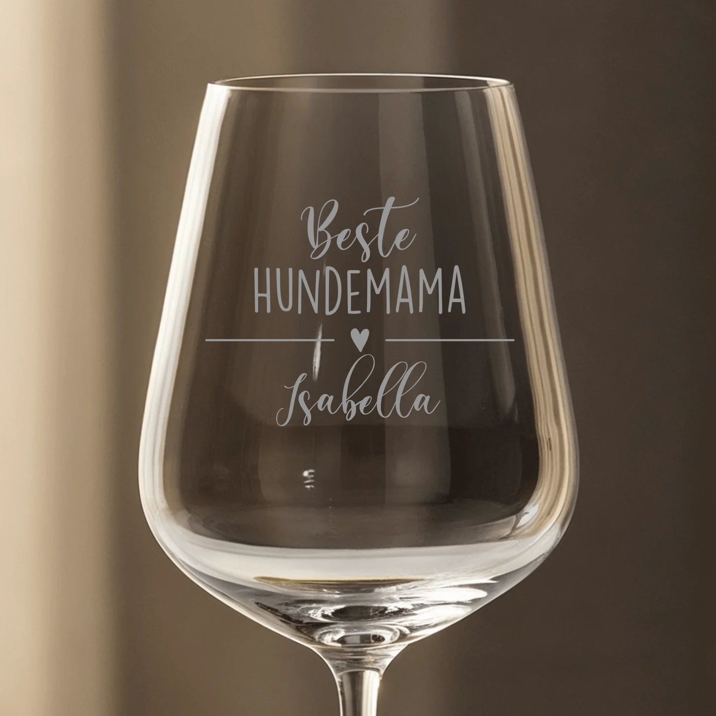 Beste Hundemama - Individuelles Weinglas