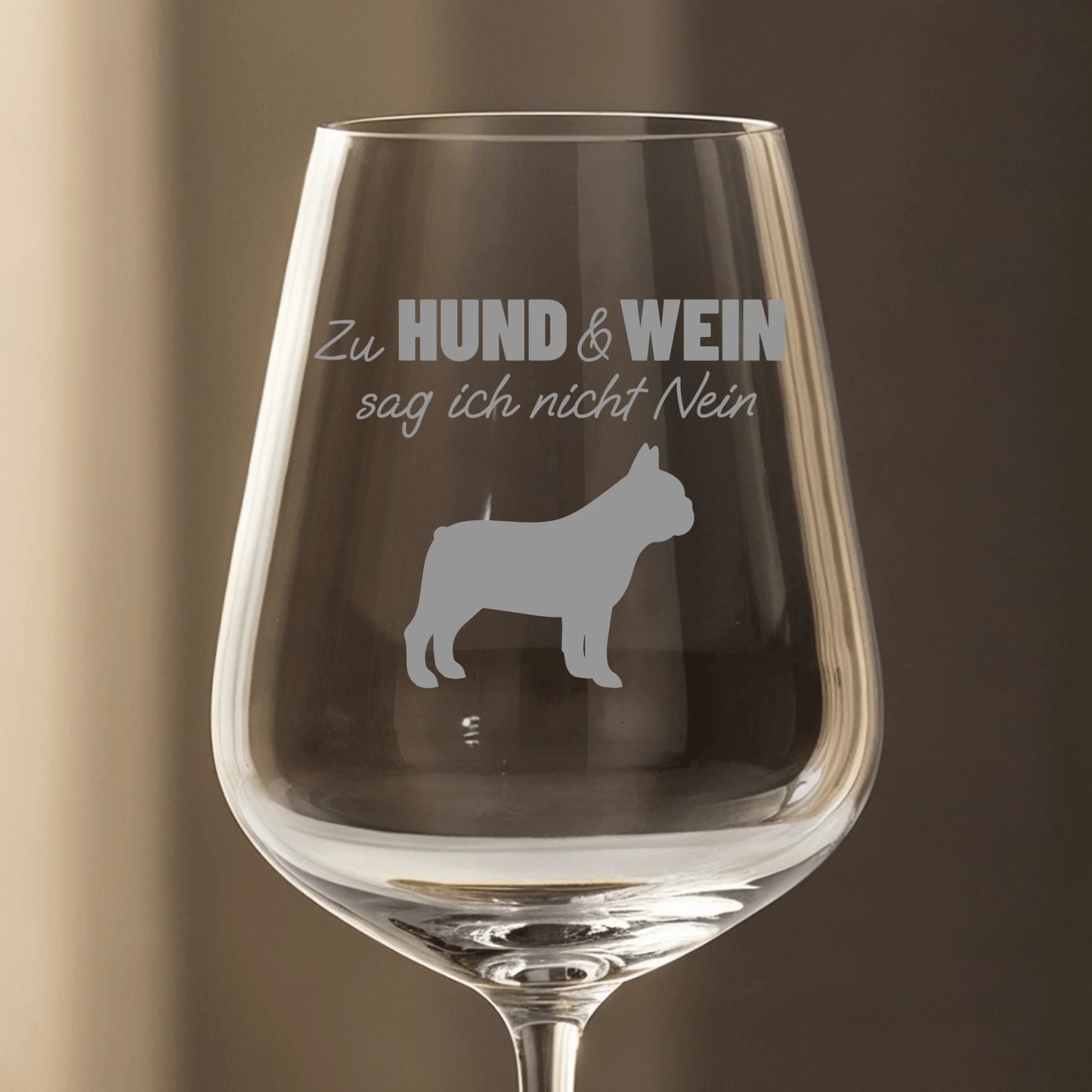 Zu Hund und Wein sag ich nicht nein - Individuelles Weinglas