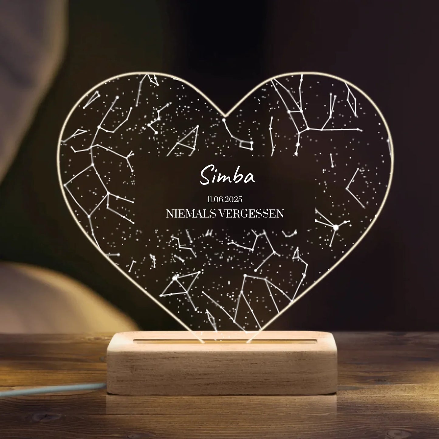 LED Nachtlicht Heart top