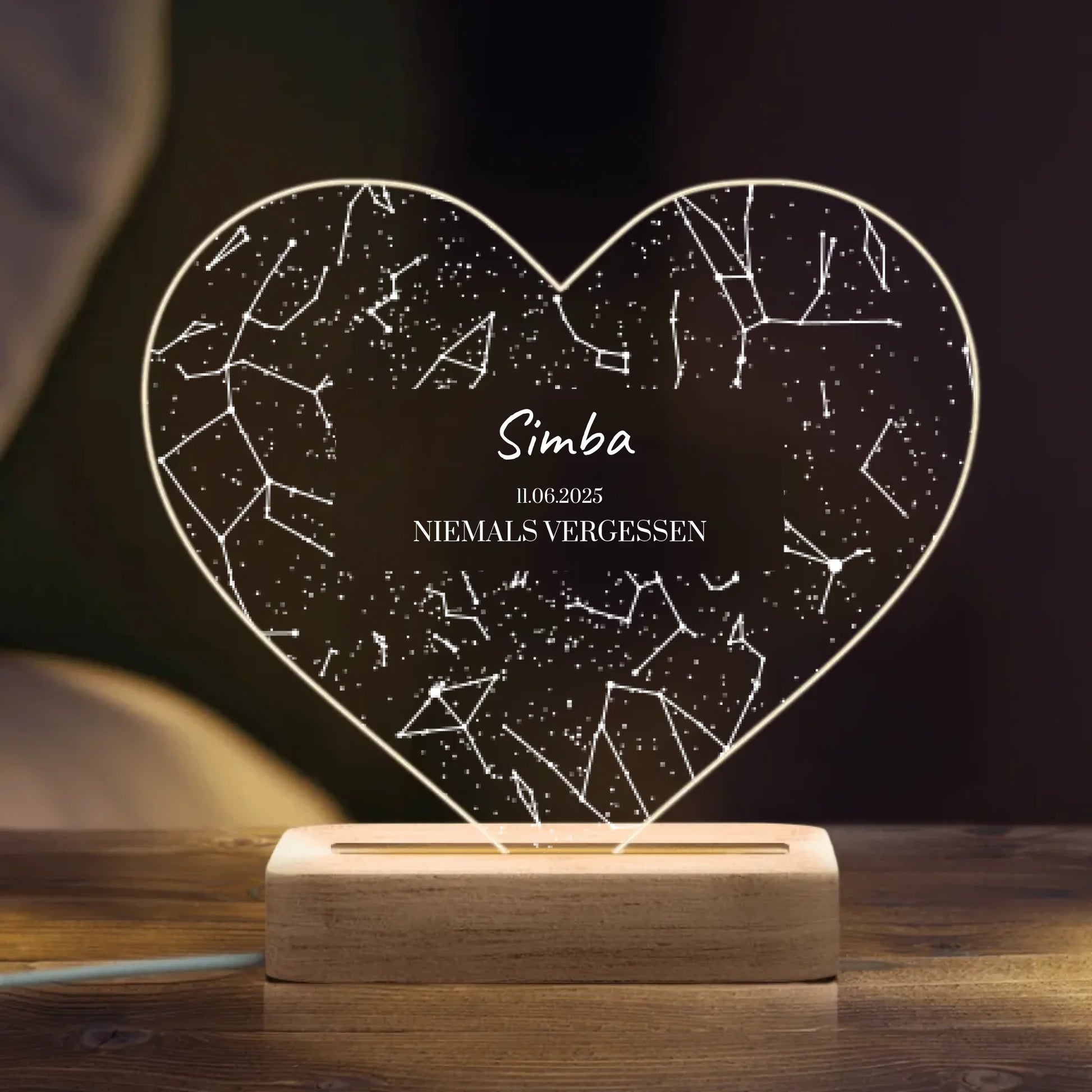 LED Nachtlicht Heart top