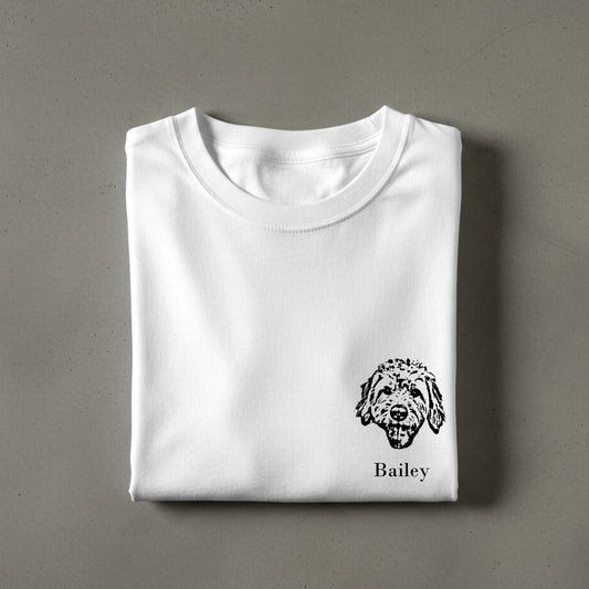 Personalisiertes Oversize T-Shirt - Haustierportrait