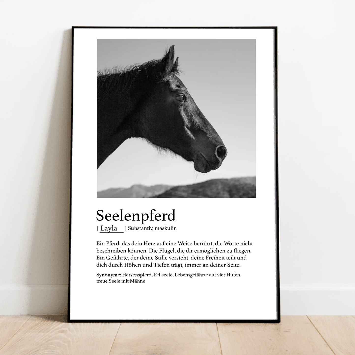 Personalisiertes Poster - Seelenpferd