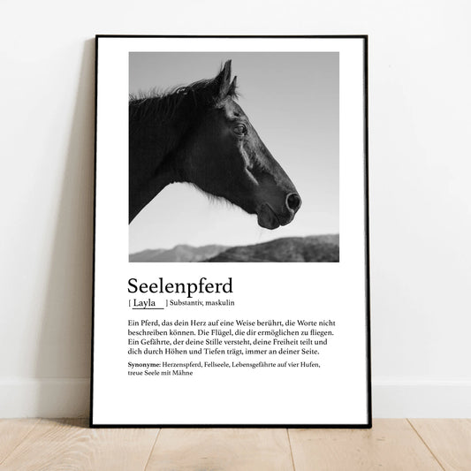 Personalisiertes Poster - Seelenpferd