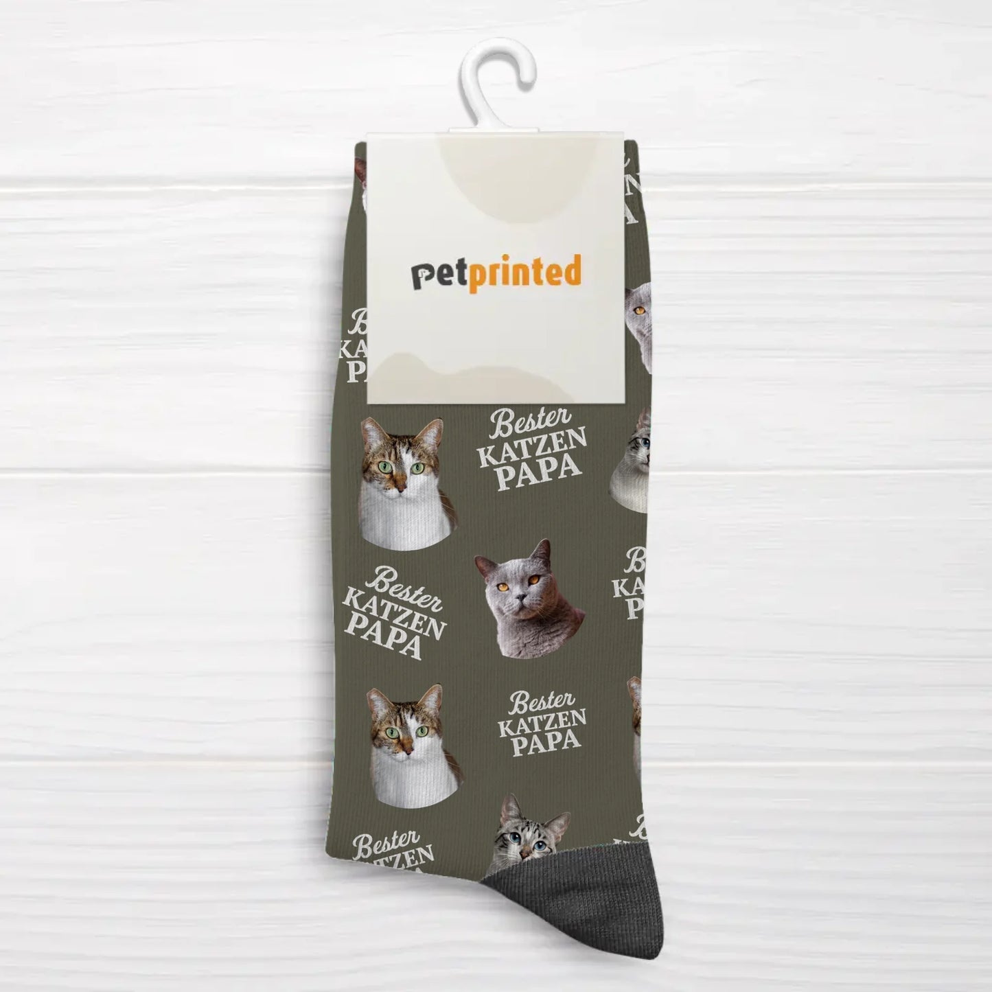 Personalisierte Socken - Bester Katzenpapa