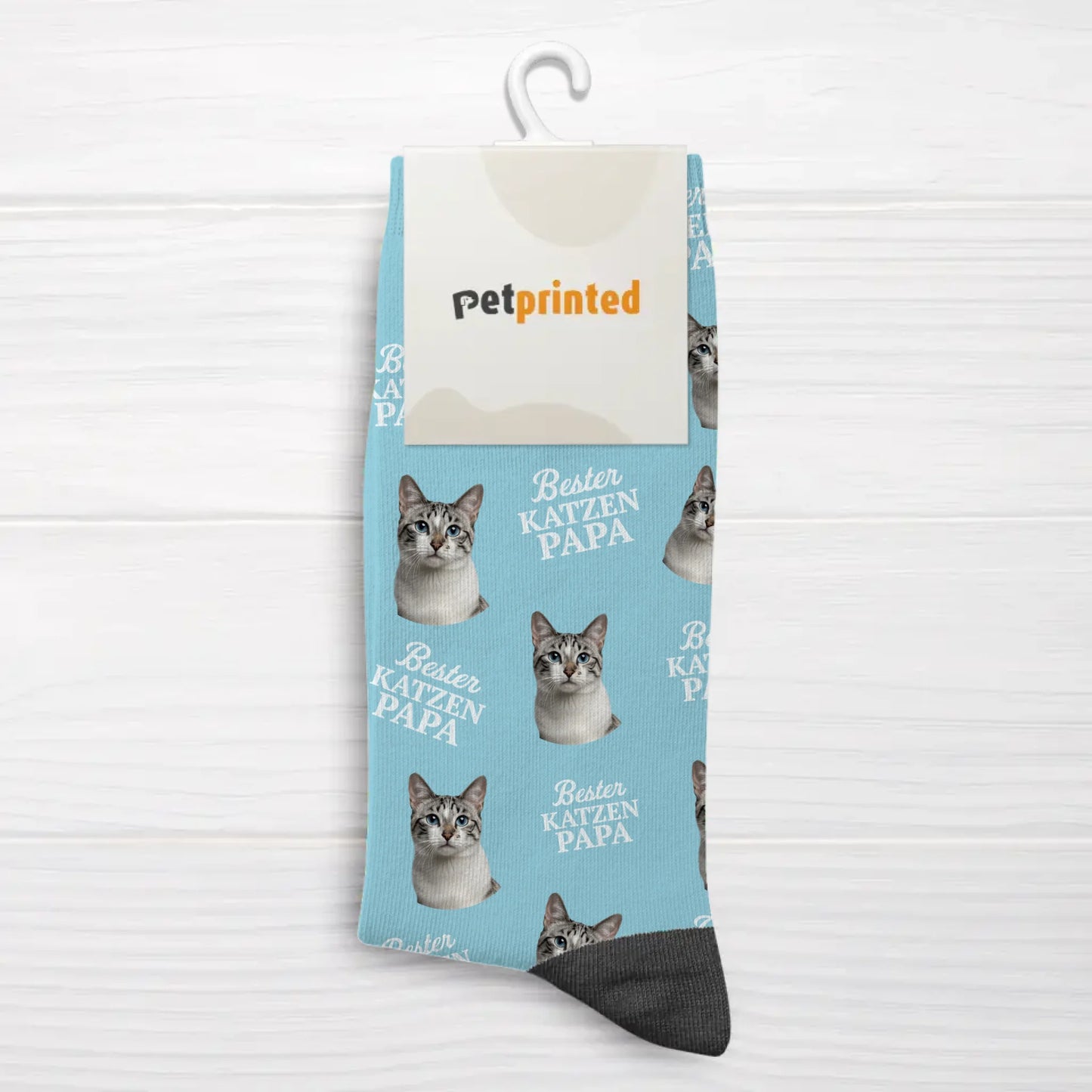 Personalisierte Socken - Bester Katzenpapa