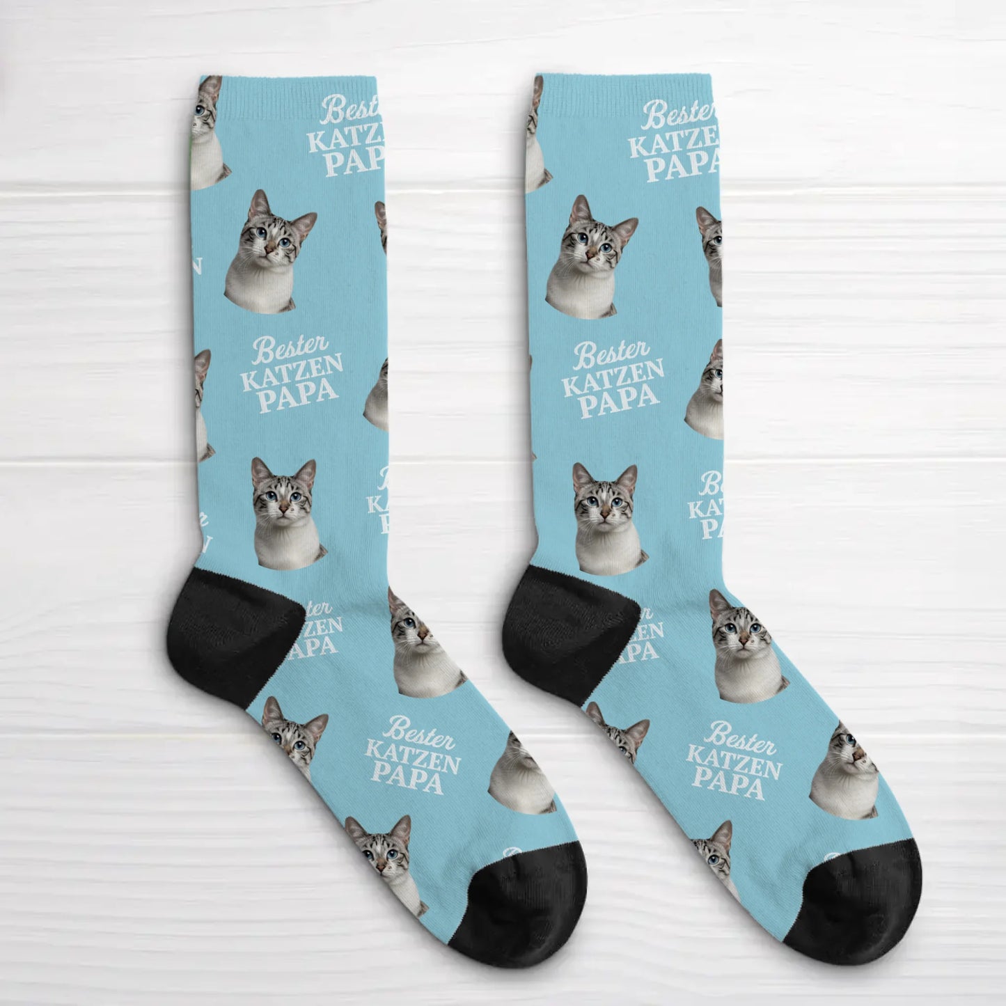 Personalisierte Socken - Bester Katzenpapa