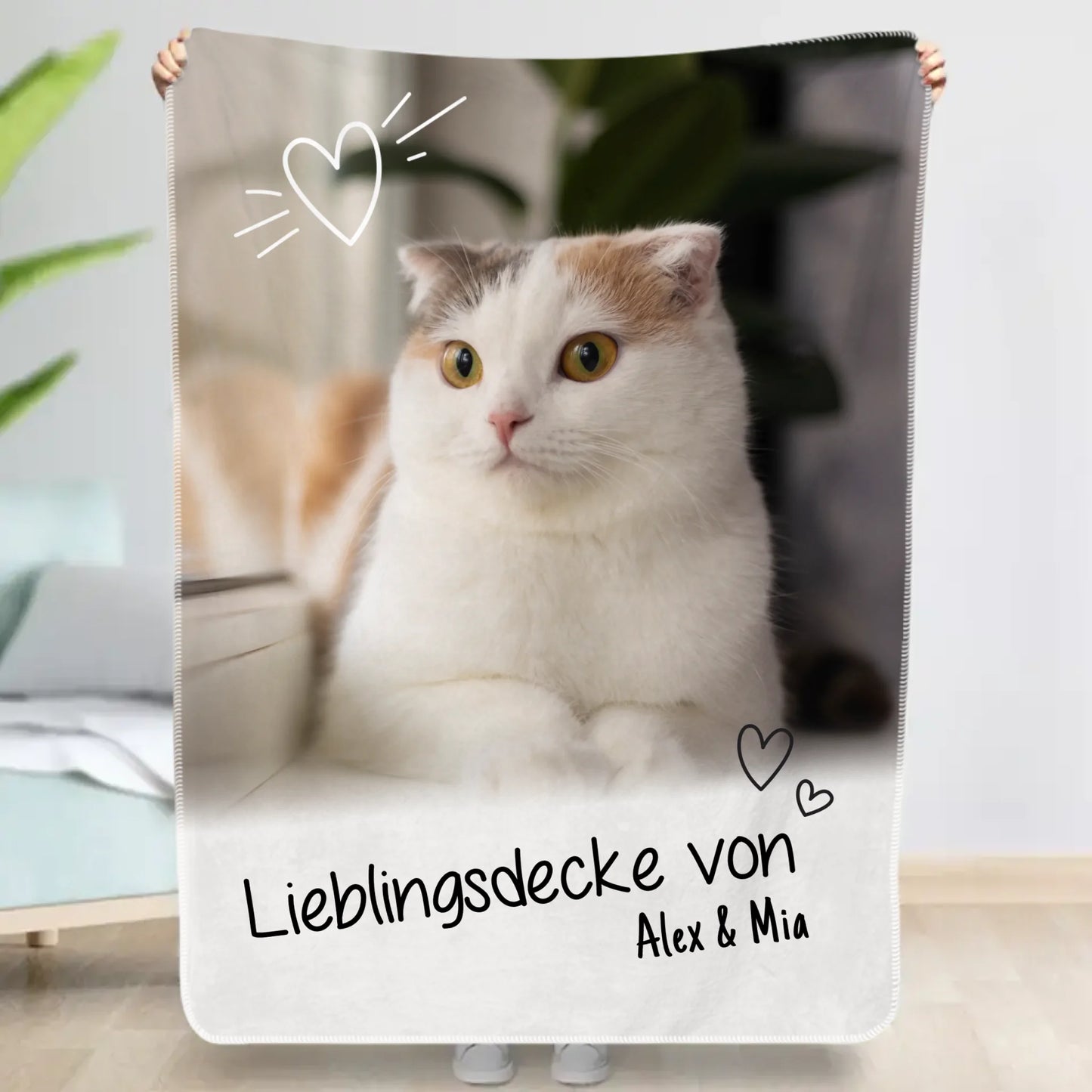 Personalisierte Decke - Lieblingsdecke Katze