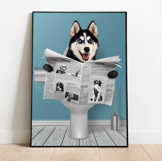 Personalisiertes Poster - Wichtige Sitzung mit Hund