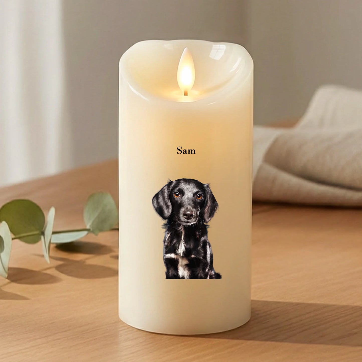 Personalisierte LED Kerze - Dein Foto