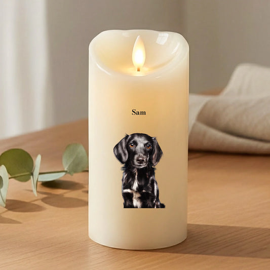 Personalisierte LED Kerze - Dein Foto