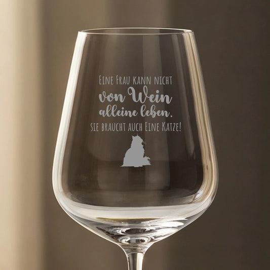 Wein & Miau- Individuelles Weinglas