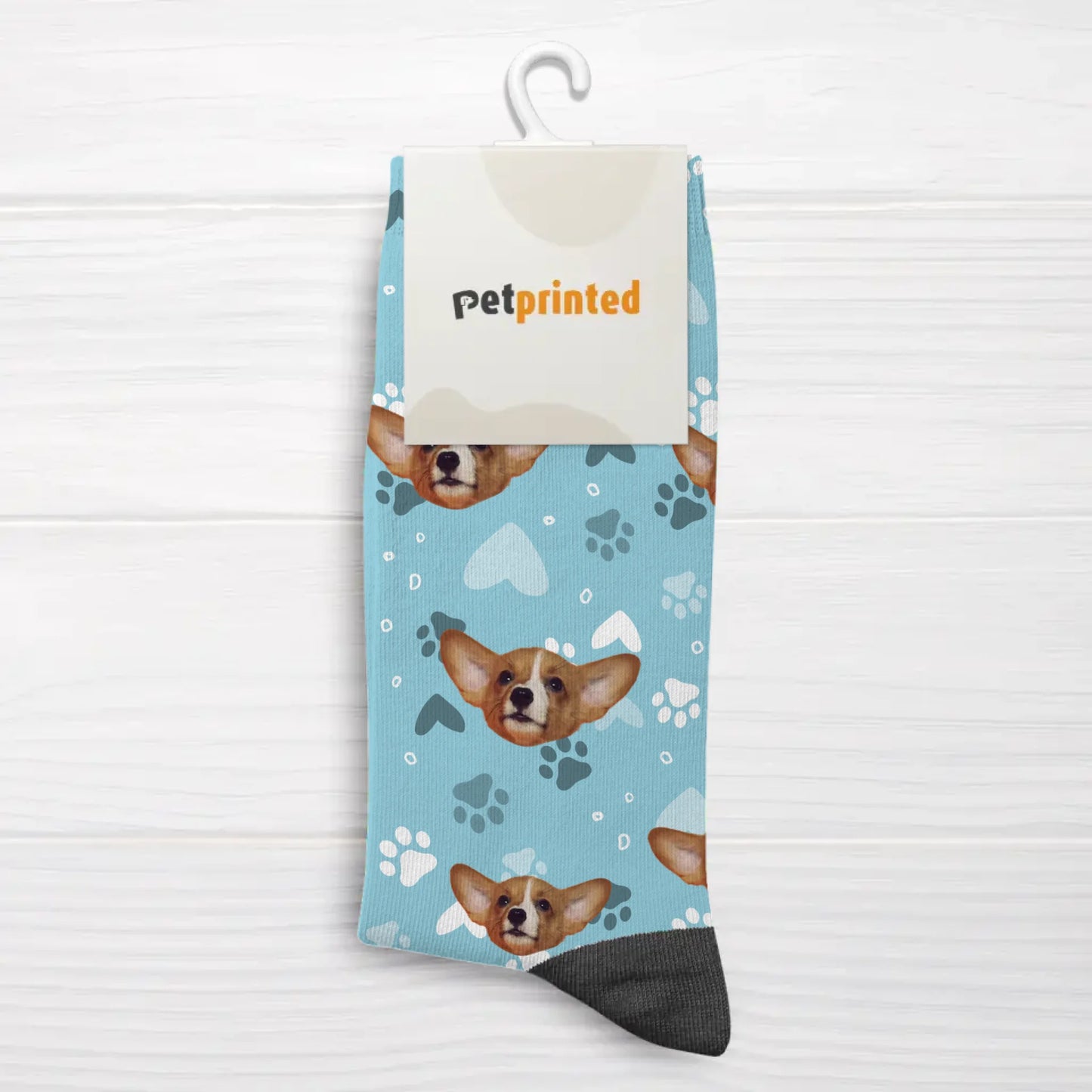 Personalisierte Socken - Dein Foto mit Hund