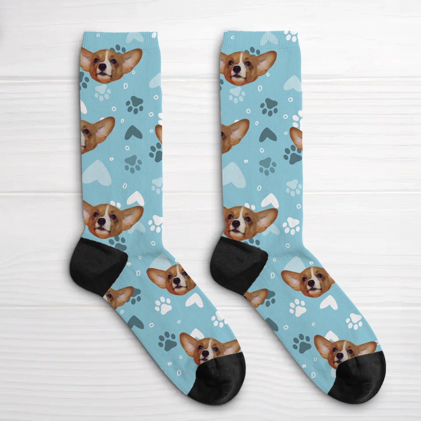 Personalisierte Socken - Dein Foto mit Hund