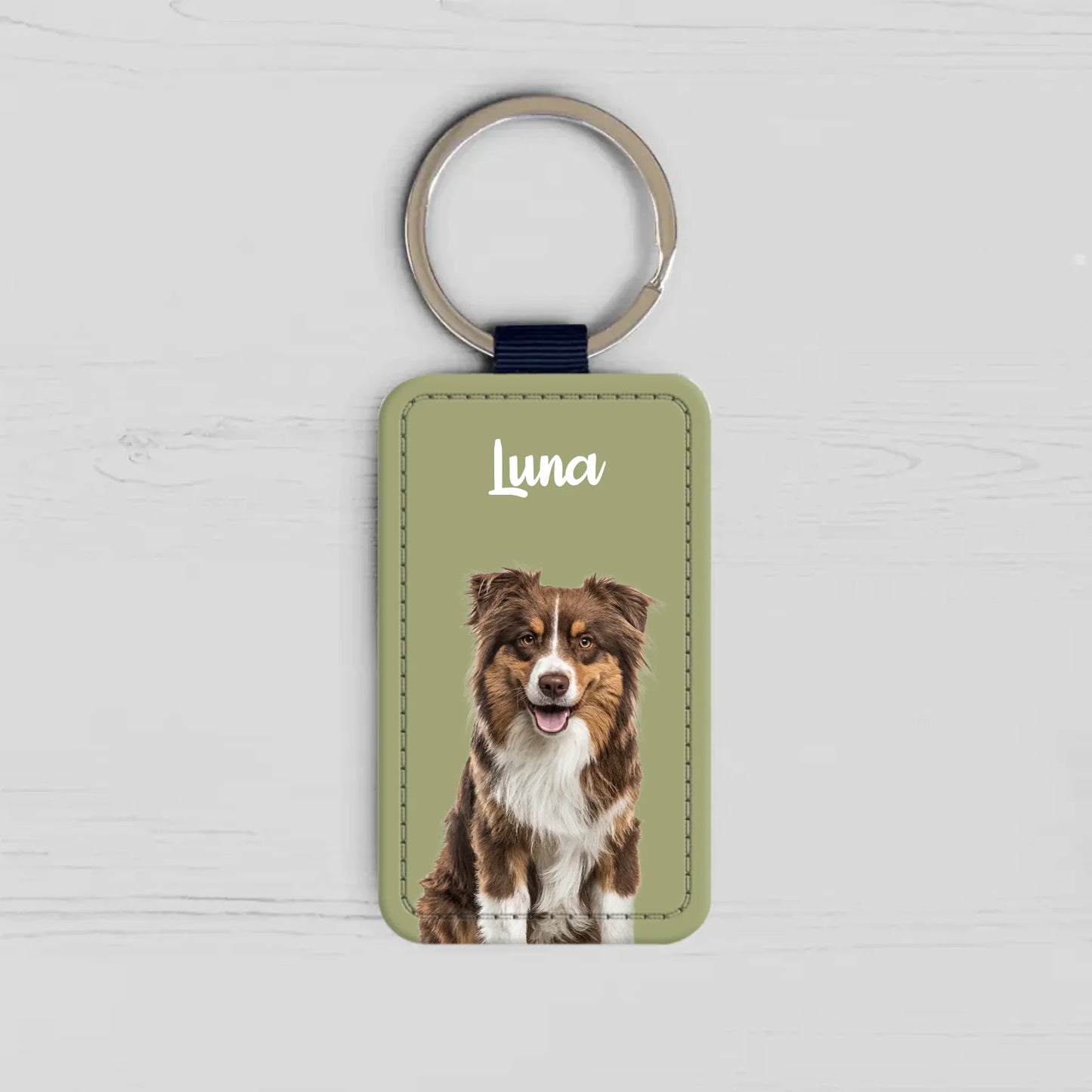 Personalisierter Schlüsselanhänger - Haustierportrait mit Hund
