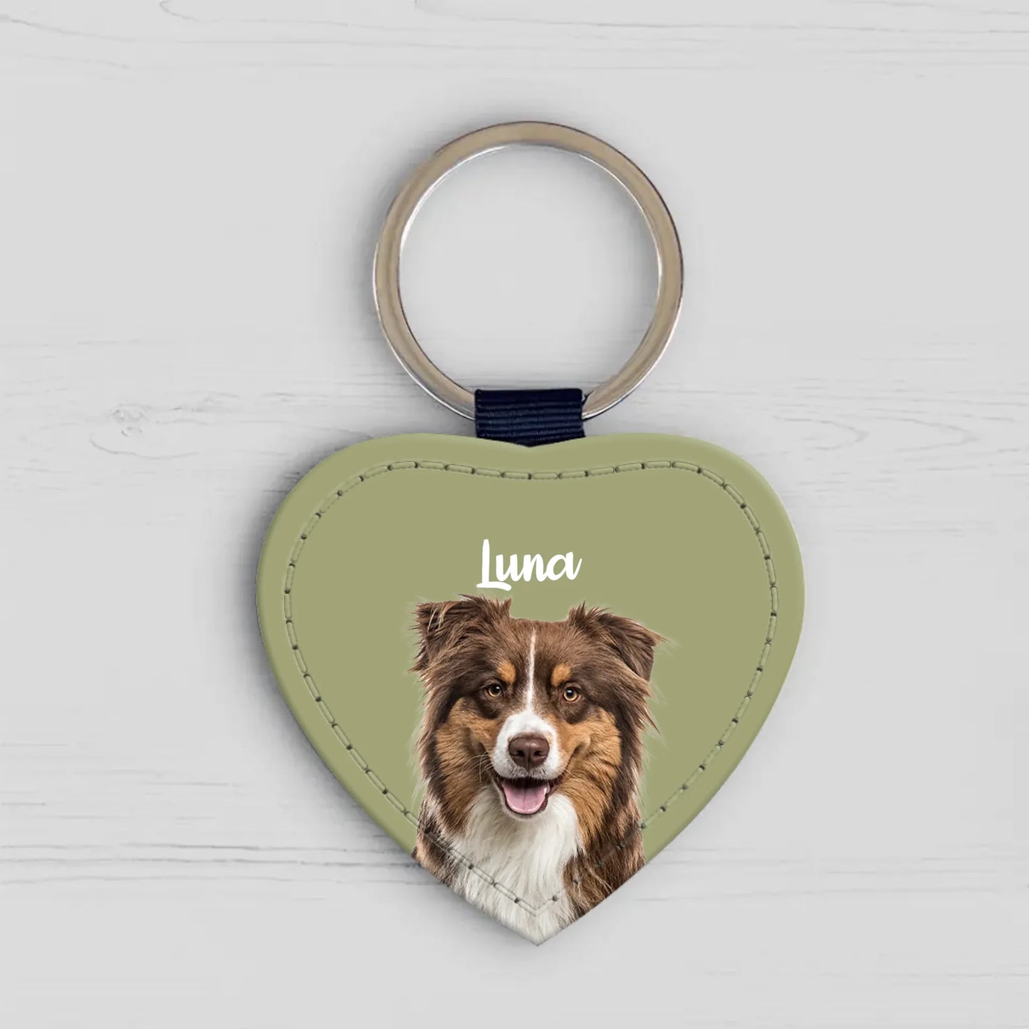 Personalisierter Schlüsselanhänger - Haustierportrait mit Hund
