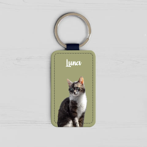 Personalisierter Schlüsselanhänger - Haustierportrait mit Katze - Featured Image