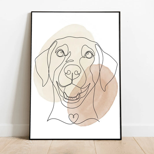 Personalisiertes Poster - Lineart