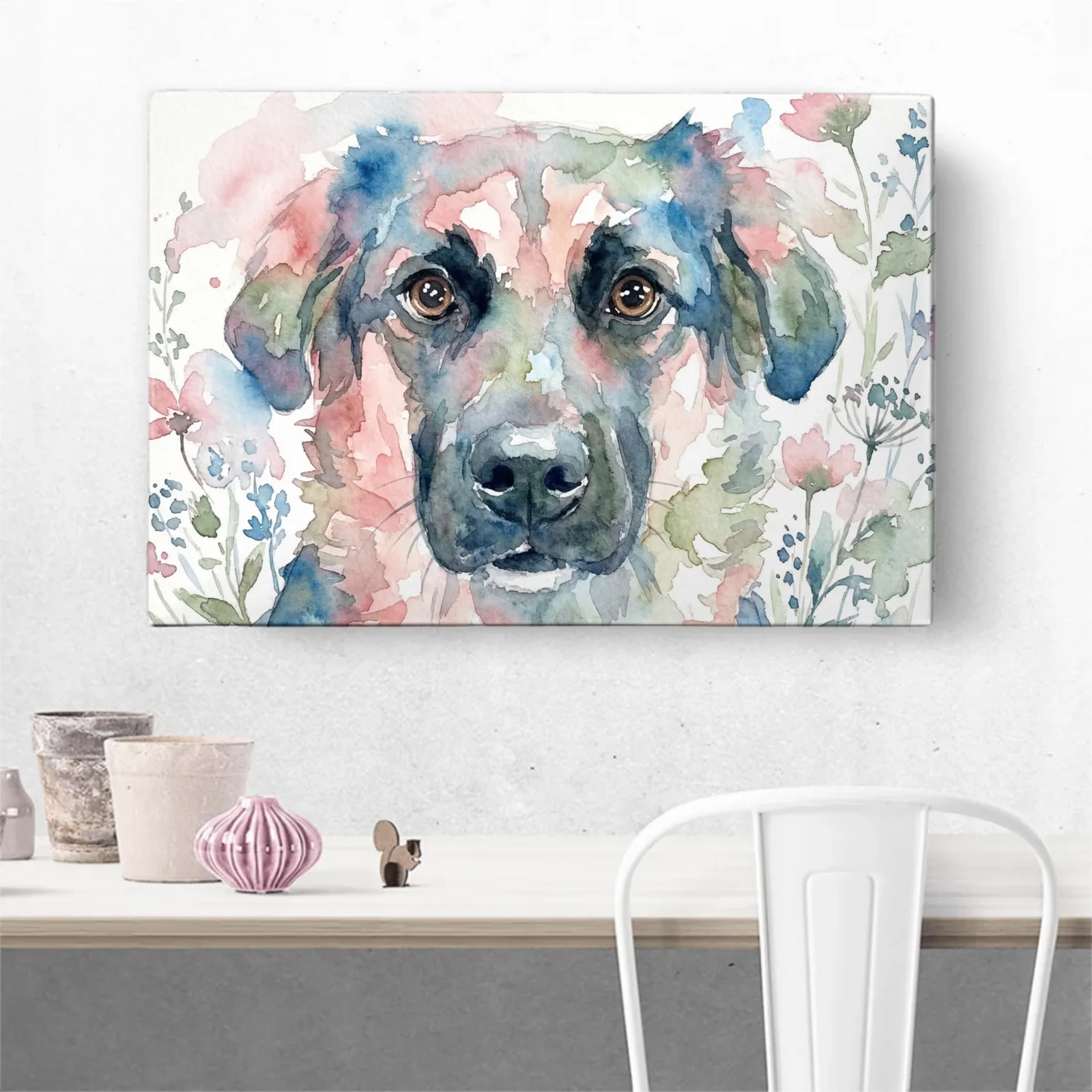 Personalisierte Leinwand - Aquarell
