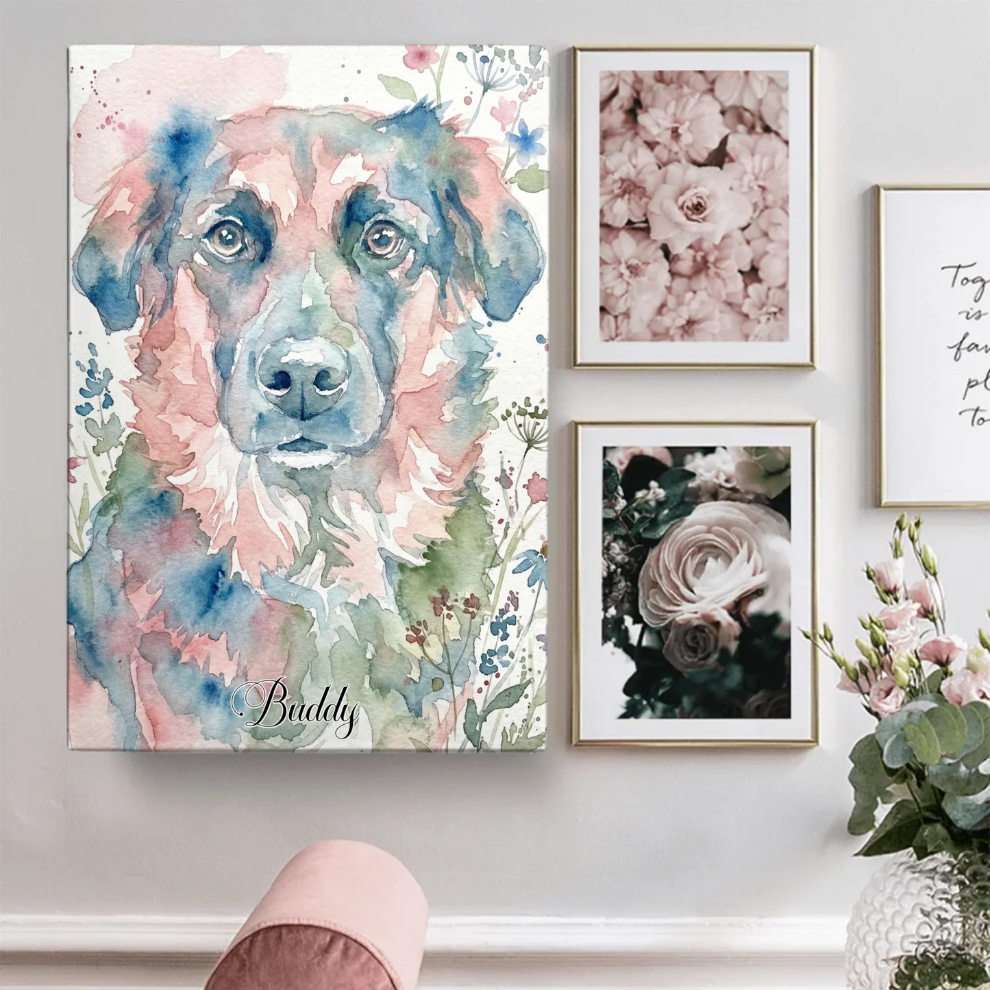 Personalisierte Leinwand - Aquarell