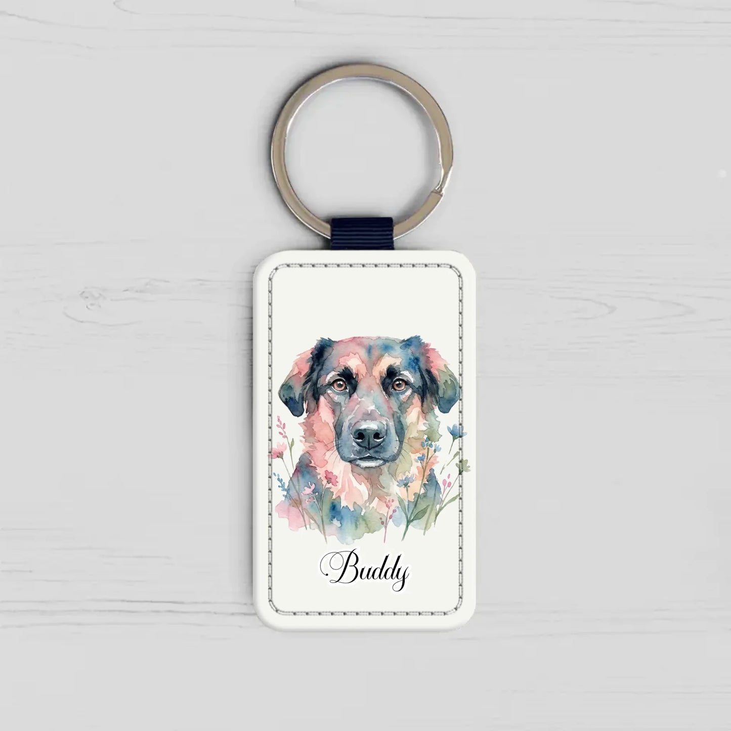 Personalisierter Schlüsselanhänger - Aquarell