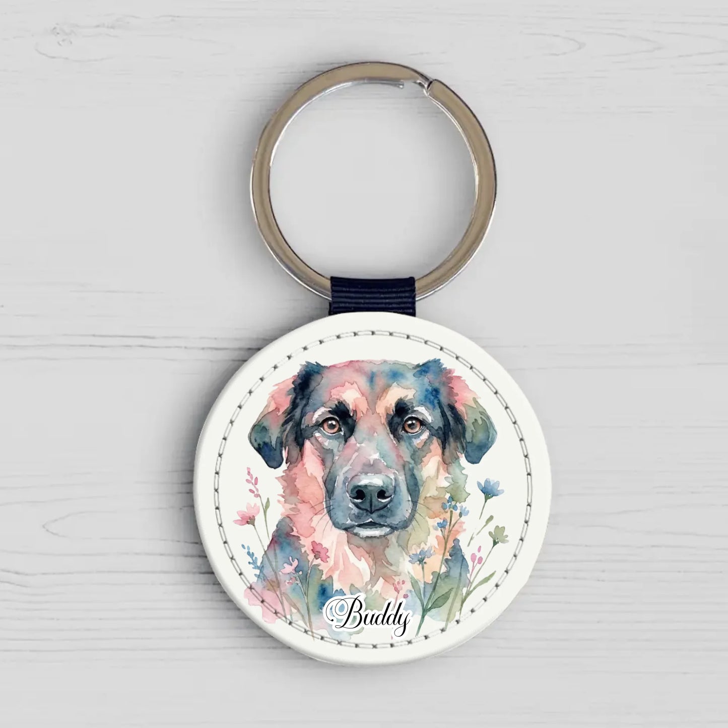 Personalisierter Schlüsselanhänger - Aquarell
