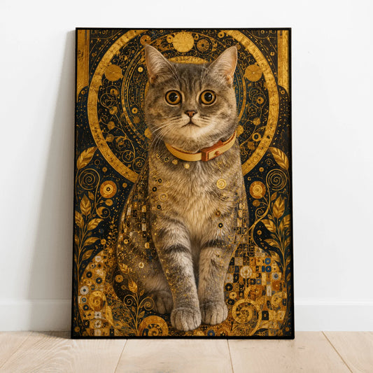 Personalisiertes Poster - Golden Pet (Klimt Style)