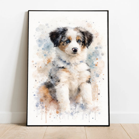 Personalisiertes Poster - Aquarell Realistisches Porträt