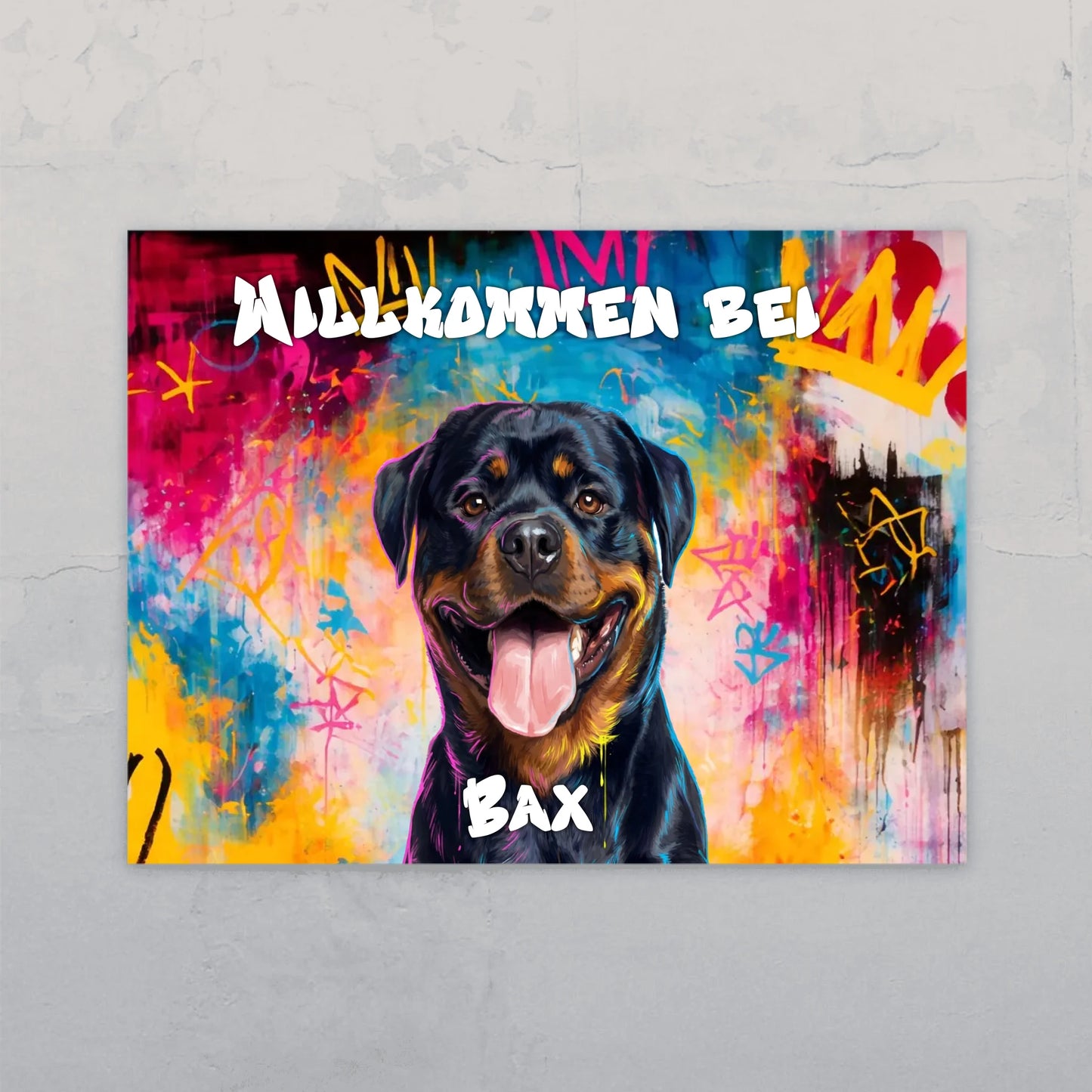 Graffiti - Personalisiertes Türschild