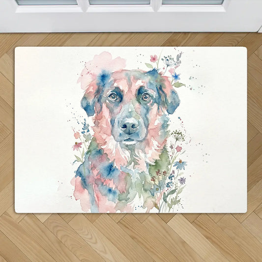 Personalisierte Fußmatte - Aquarell