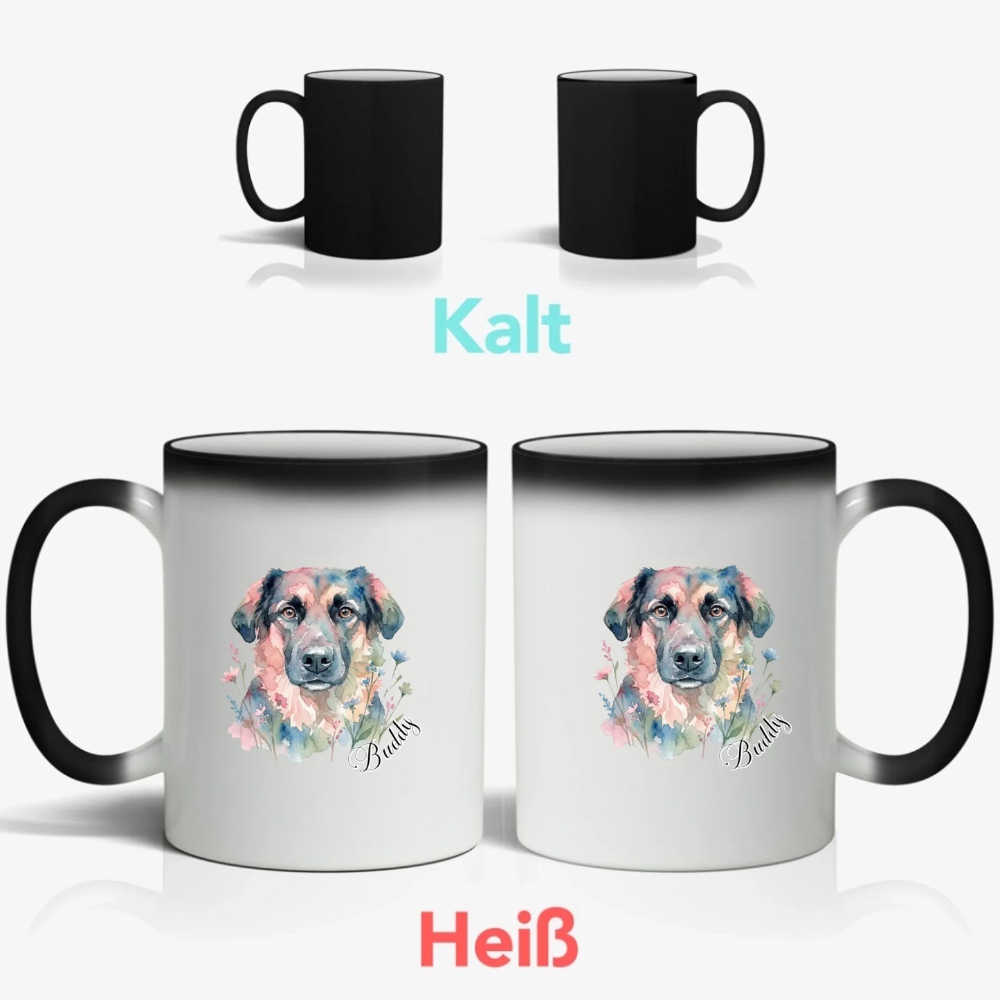 Personalisierte Tasse - Aquarell